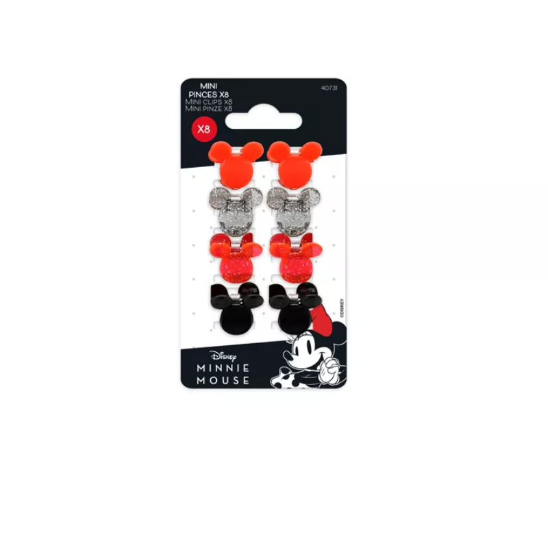 Mini Pinces à Cheveux - MINNIE - 8pcs