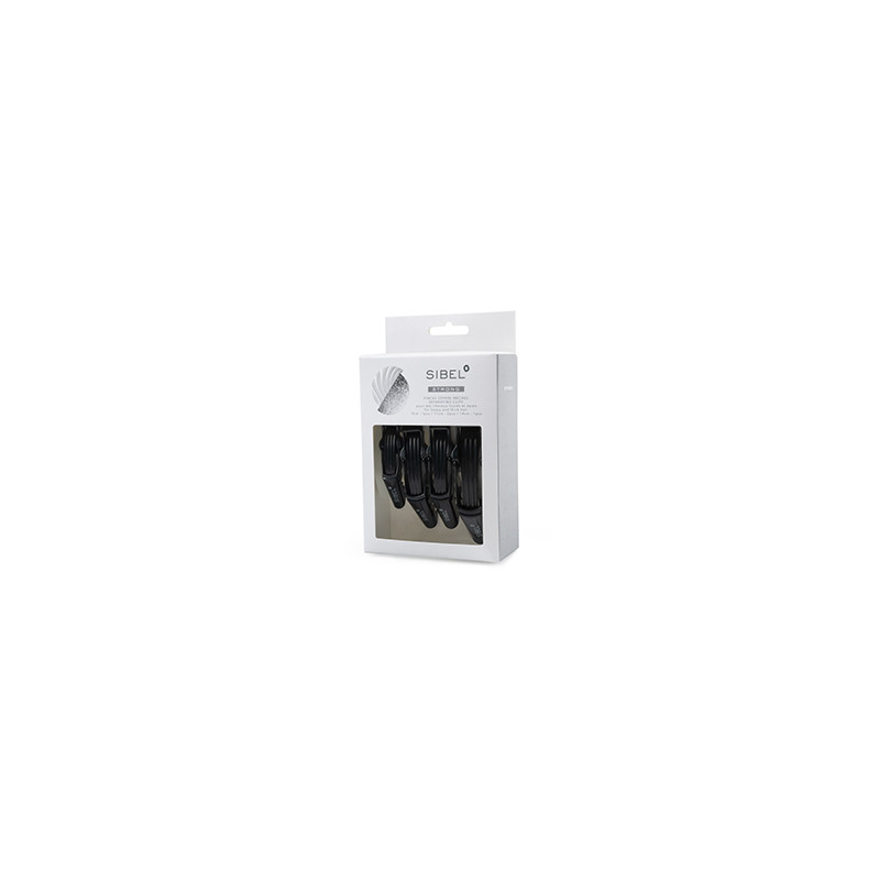 Pinces Sépare-Mèches - Noire - XXL (x1) XL (x2) S (x1)