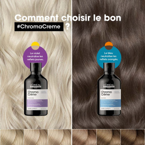 Shampoing Neutralisant Violet - CHROMA CREME Série expert - 300ml