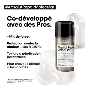 Masque sans rinçage ABSOLUT REPAIR MOLECULAR Série Expert 100ml