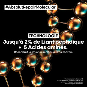 Shampoing Réparateur ABSOLUT REPAIR MOLECULAR Série Expert 300ml